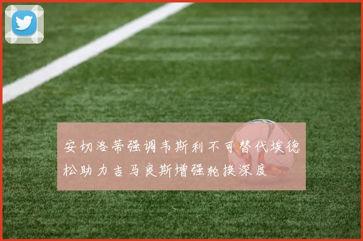 安切洛蒂强调韦斯利不可替代埃德松助力吉马良斯增强轮换深度